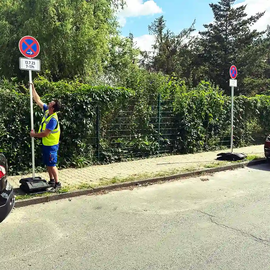 Einrichtung einer Halteverbotszone