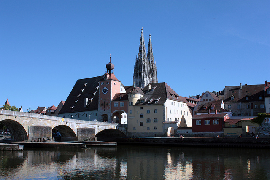 Regensburg Stadtansicht mit Dom