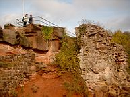 Ruine Festung Hohenburg in Homburg