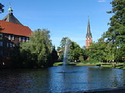 Winsen Luhe Blick auf das Schloss und St Mar