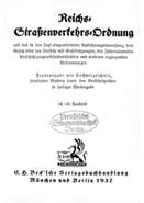 Reichs-Straßenverkehrs-Ordnung 1937 - Auszüge - PDF