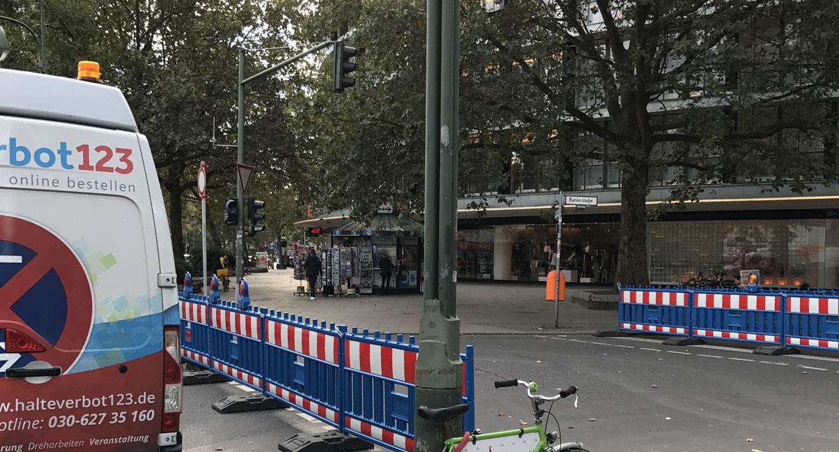 Baustellensicherung Berlin Fußgängerübergang