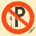 Parkverbot Zeichen historisch StVO 1937
