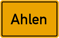 Ortsschild Ahlen