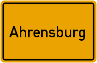 Ortsschild Ahrensburg