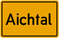 Ortsschild Aichtal