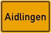 Ortsschild Aidlingen