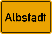 Ortsschild Albstadt