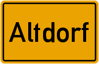 Ortsschild Altdorf