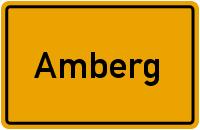 Ortsschild Amberg