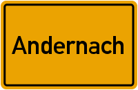 Ortsschild Andernach