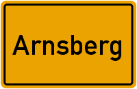 Ortsschild Arnsberg