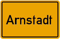 Ortsschild Arnstadt