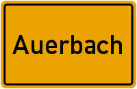 Ortsschild Auerbach