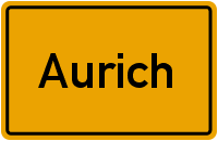 Ortsschild Aurich