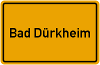 Ortsschild Bad Dürkheim