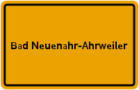 Ortsschild Bad Neuenahr-Ahrweiler