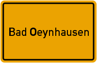 Ortsschild Bad Oeynhausen