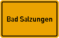 Ortsschild Bad Salzungen