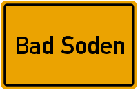 Ortsschild Bad Soden