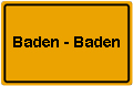 Ortsschild Baden-Baden