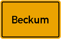 Ortsschild Beckum