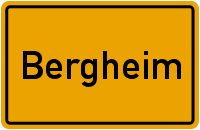 Ortsschild Bergheim