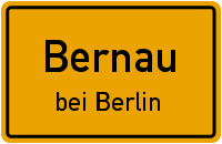 Ortsschild Bernau