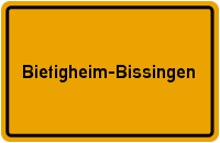 Ortsschild Bietigheim-Bissingen