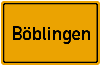 Ortsschild Böblingen