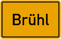 Ortsschild Brühl