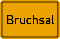 Ortsschild Bruchsal