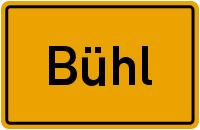 Ortsschild Bühl