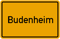 Ortsschild Budenheim