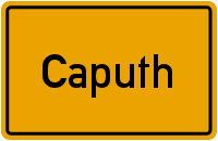 Ortsschild Caputh