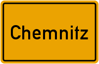 Ortsschild Chemnitz