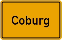 Ortsschild Coburg