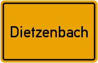 Ortsschild Dietzenbach