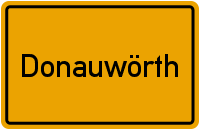 Ortsschild Donauwörth