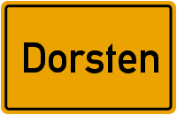 Ortsschild Dorsten