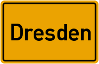 Ortsschild Dresden