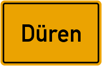 Ortsschild Düren