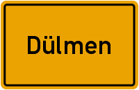 Ortsschild Duelmen