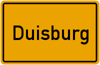 Ortsschild Duisburg