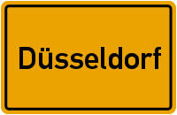 Ortsschild Düsseldorf