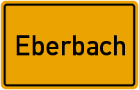 Ortsschild Eberbach