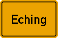 Ortsschild Eching