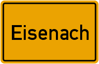 Ortsschild Eisenach