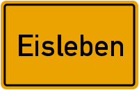 Ortsschild Eisleben