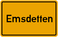 Ortsschild Emsdetten